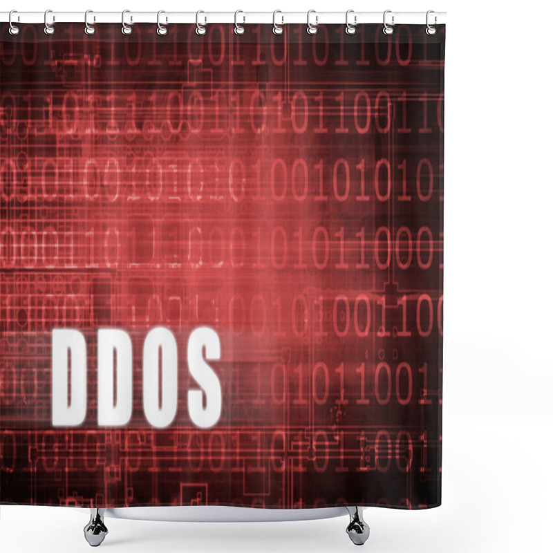 Personality  DDOS Warning  Background Shower Curtains