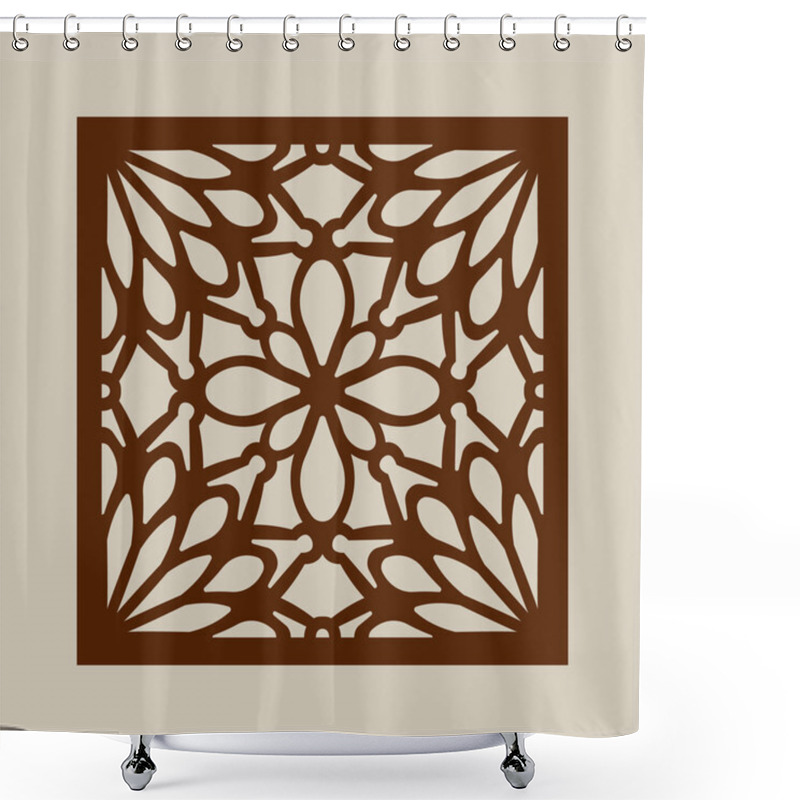 Personality  The Template Pattern For Laser Cutting Decorative Panel Shower Curtains