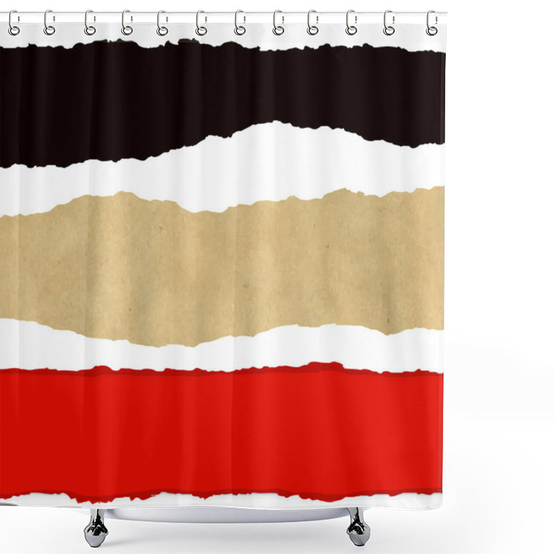 Personality  Collection Of Fragmentary Paper Shower Curtains