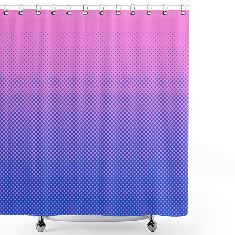 Personality  Abstract Halftone Dot Pattern Background Shower Curtains