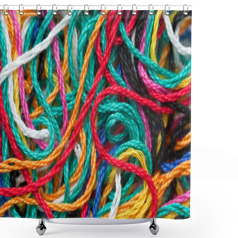 Personality  Cotton Threads Shower Curtains