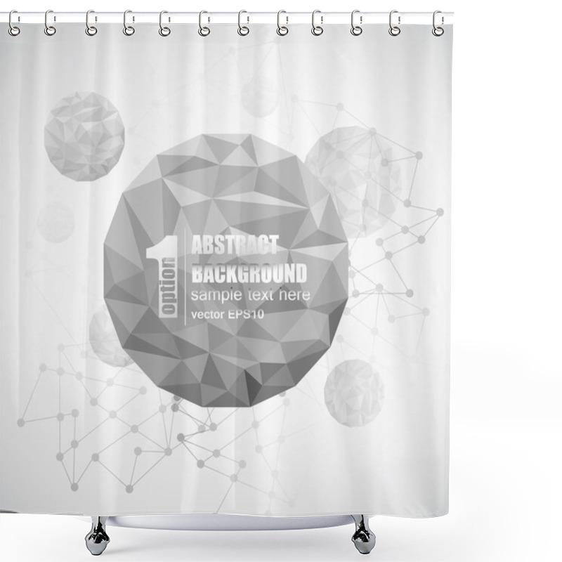 Personality  Abstract Mosaic Circles In The Air Shower Curtains