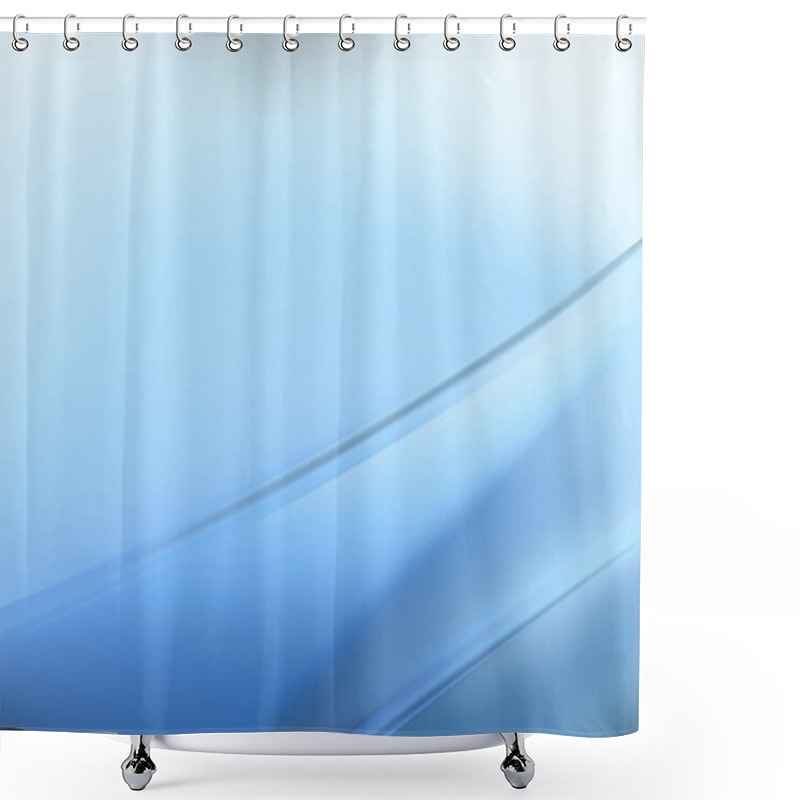 Personality  Abstract Blue Diagonal Shiny Lines Background Design Template Shower Curtains