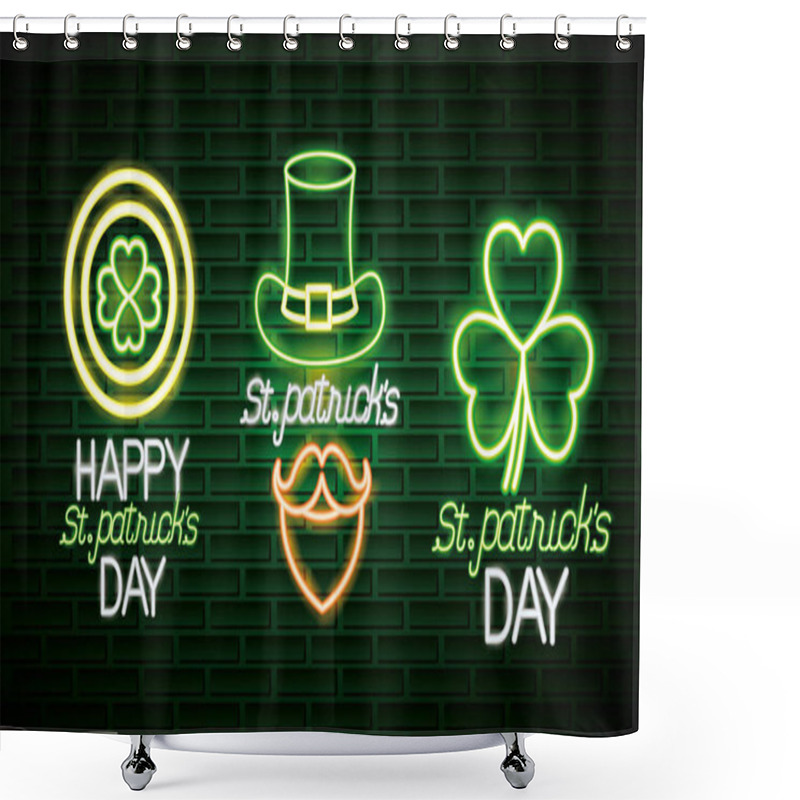 Personality  Happy St Patrick Shower Curtains