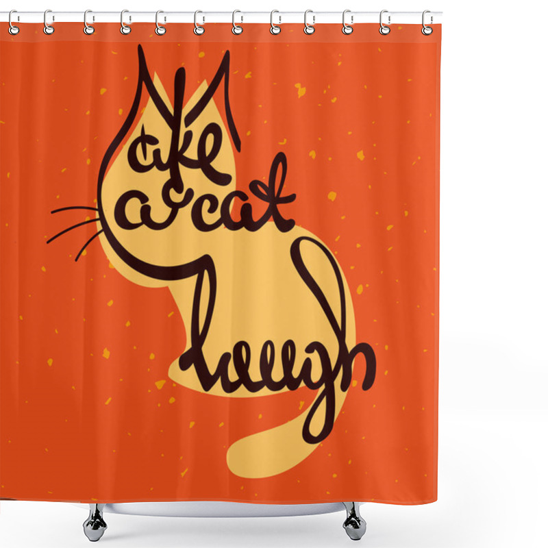 Personality  Bright Typographic Poster  Shower Curtains