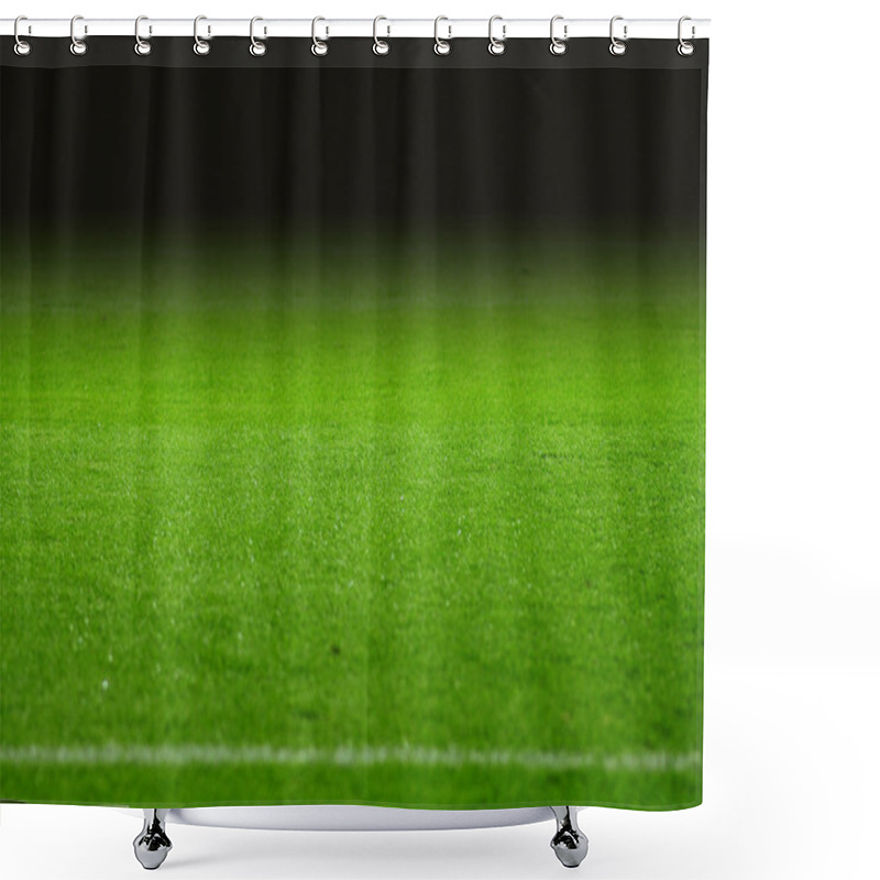 Personality  The Soccer Pitch Shower Curtains