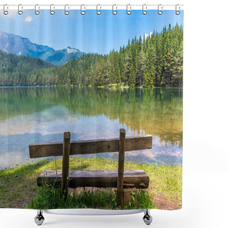 Personality  Montenegro, The Durmitor National Park In Zabljak , Black Lake Shower Curtains