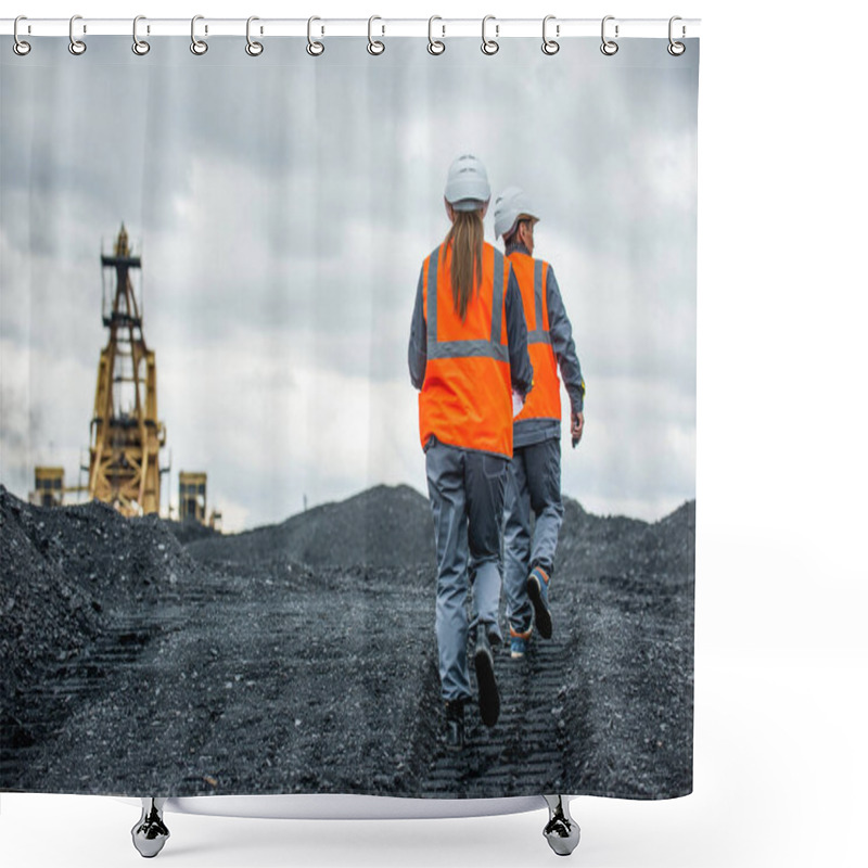 Personality  Coal Mining Workers Shower Curtains