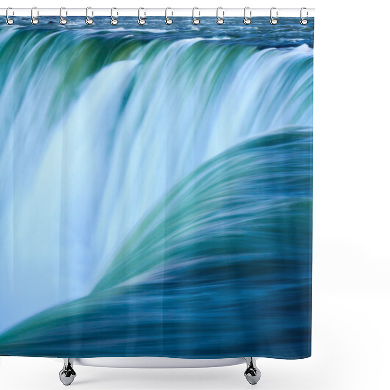 Personality  Close Up Of Water Rushing Over Horseshoe Falls, Niagara Falls, O Shower Curtains