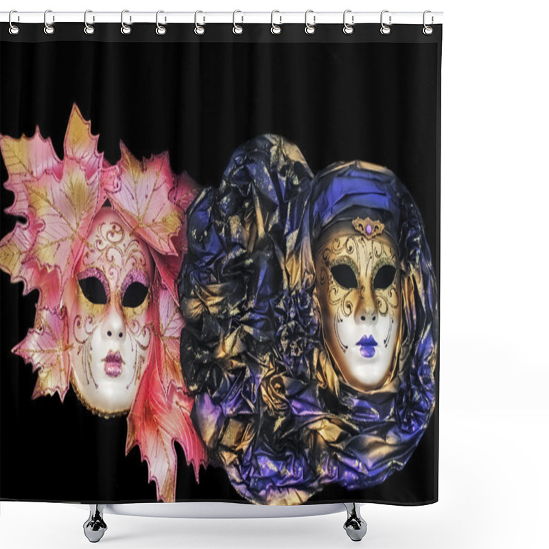 Personality  Carnival Masks Of Venice Shower Curtains