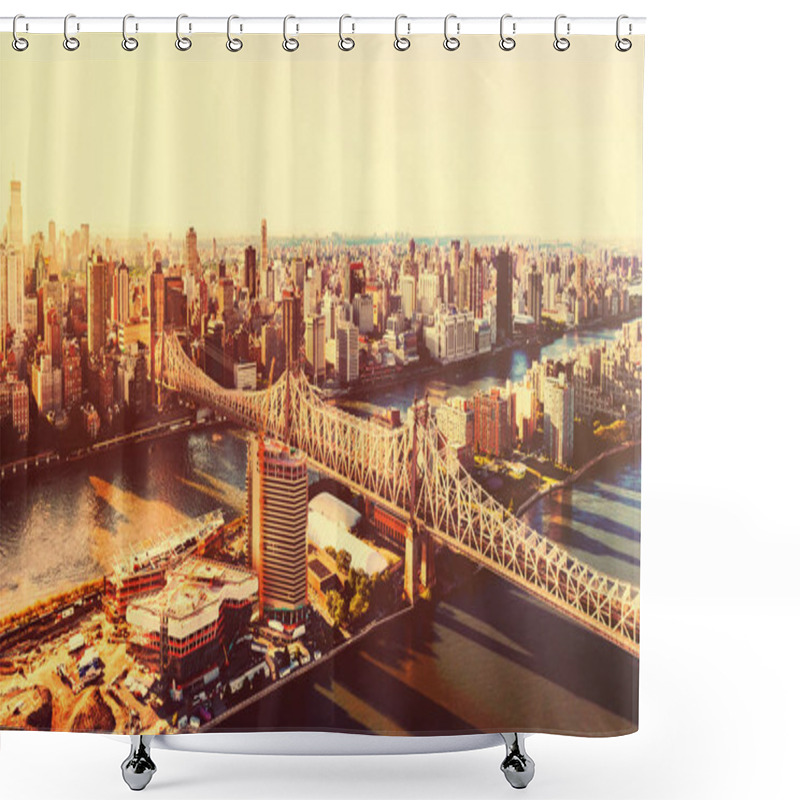 Personality  Queensboro Bridge Over The East River In New York City Shower Curtains