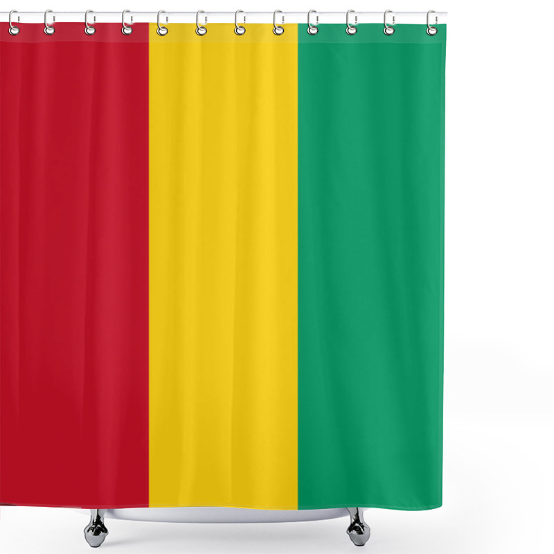 Personality  National Flag Of Guinea, Guinea Sign, Guinea Flag Shower Curtains