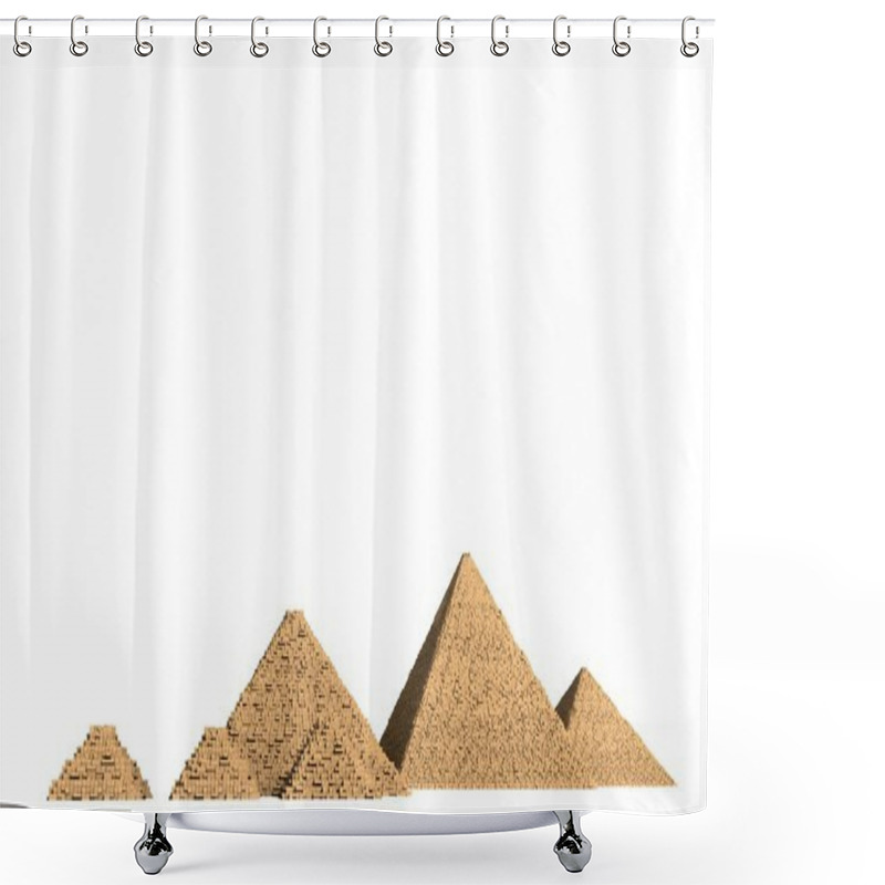 Personality  Giza Pyramid Complex 2 Shower Curtains