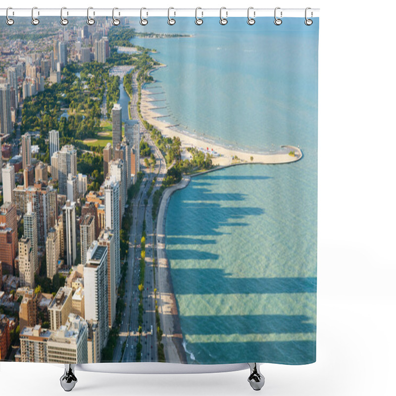 Personality  View Of The Chicago From Hancock Center Shower Curtains