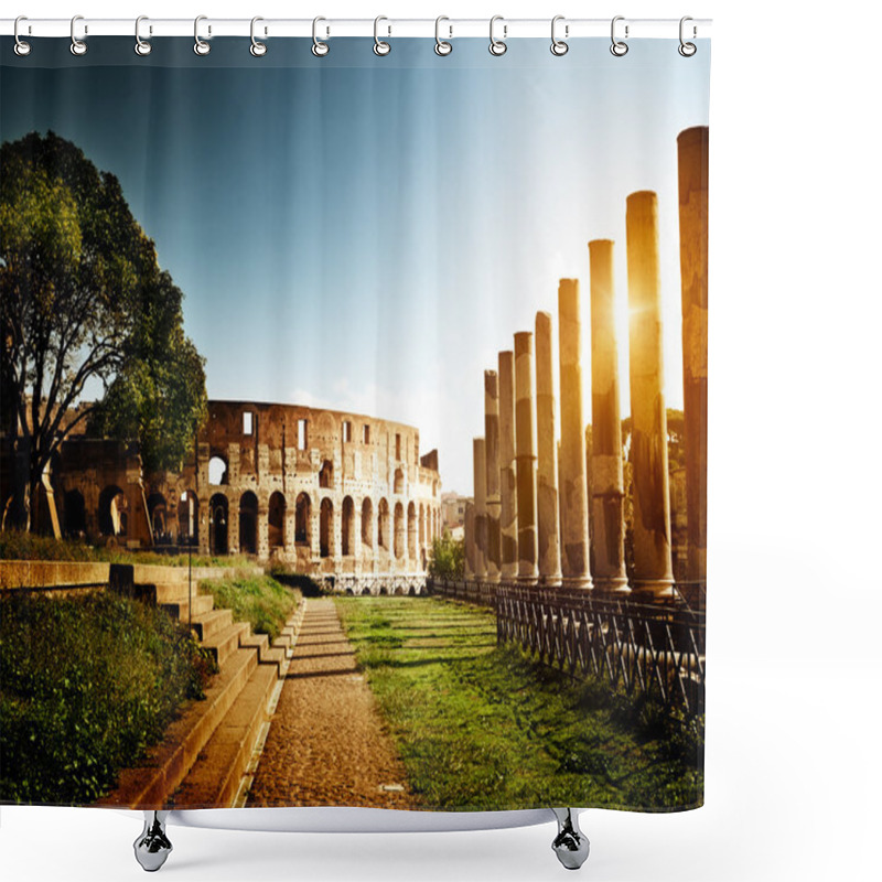 Personality  Colosseum In Rome, Italy Shower Curtains