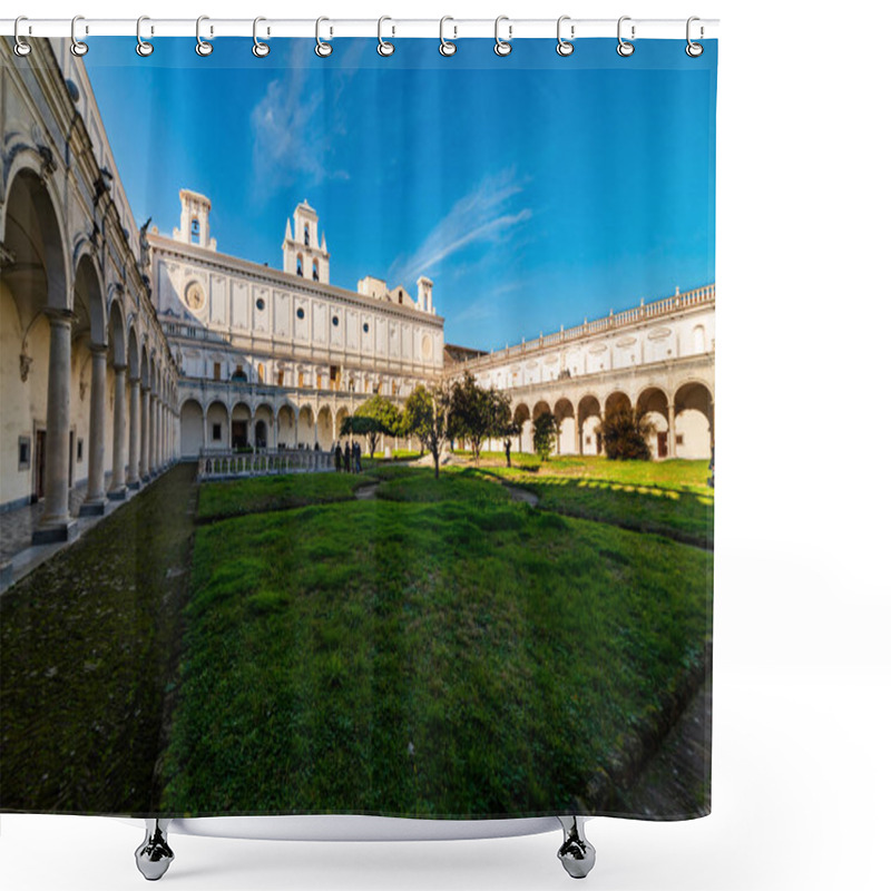 Personality  Naples Campania Italy. The Certosa Di San Martino Charterhouse Of St. Martin Is A Former Monastery Complex, Now A Museum, In Naples,, Italy Shower Curtains