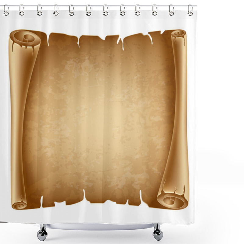 Personality  Scroll Paper Shower Curtains