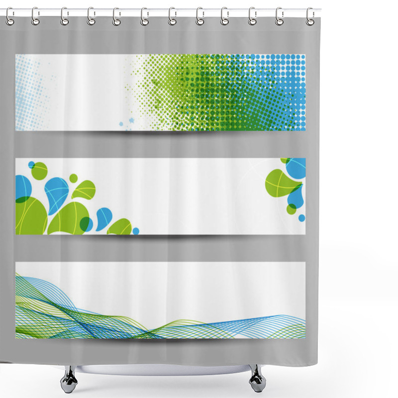 Personality  Fresh Banners Shower Curtains