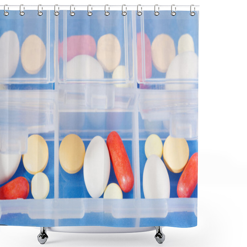 Personality  Container With Drugs Shower Curtains