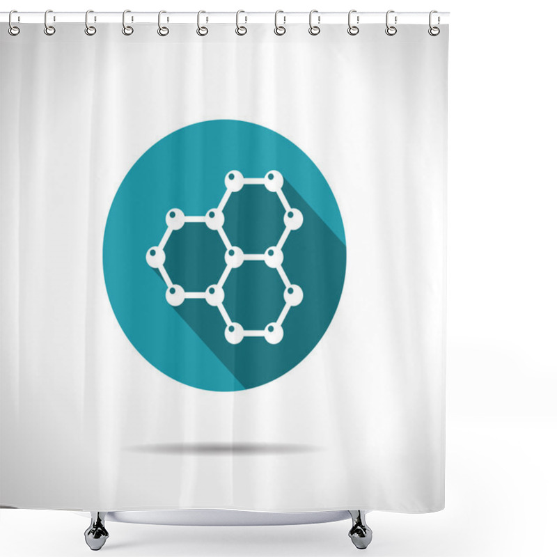 Personality  Flat  Graphene Icon Shower Curtains