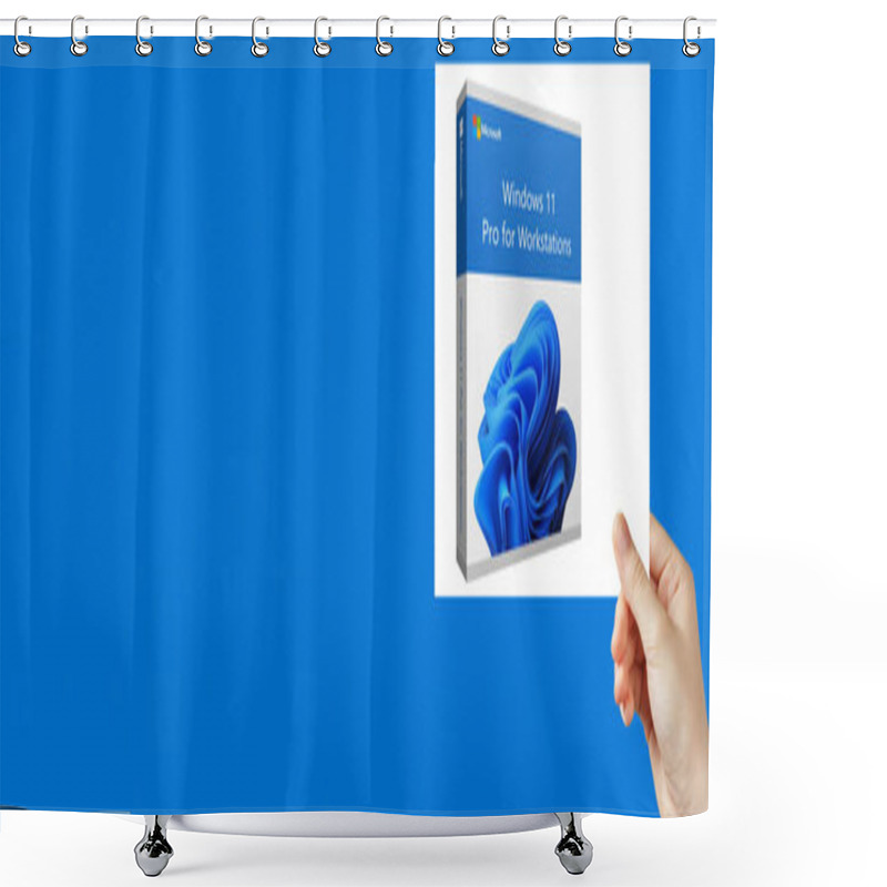 Personality  Windows 11 Pro For Workstation Product Shower Curtains