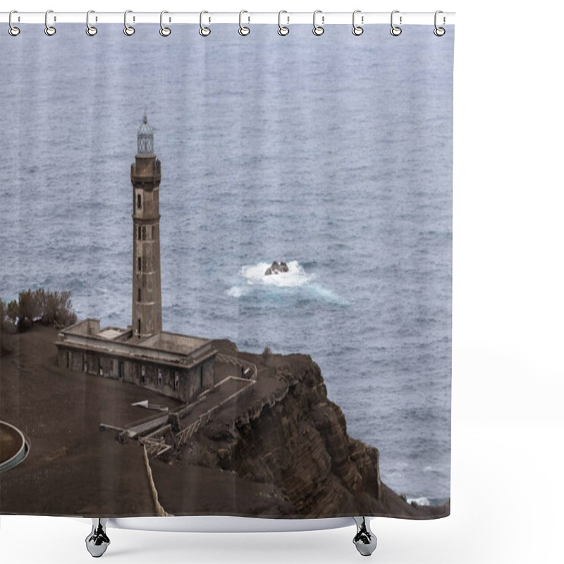 Personality  Faro De Punta De Capelinhos, Isla De Fayal, Azores, Portugal Shower Curtains