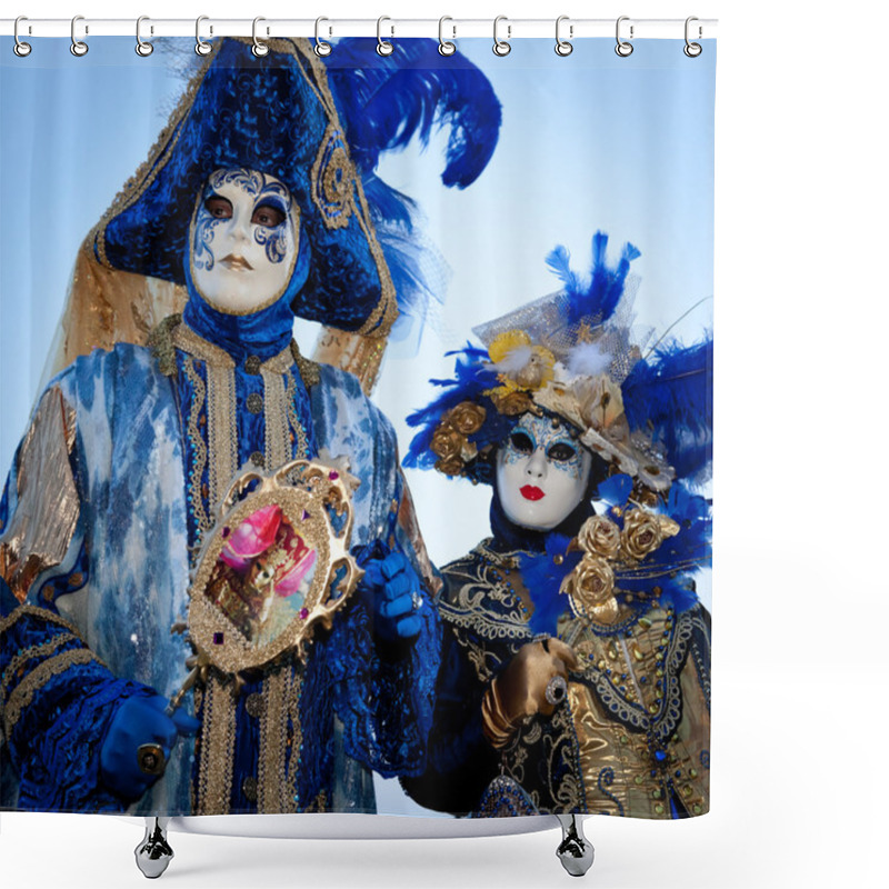 Personality  Venetian Carnival Mask, Venice, Italy Shower Curtains