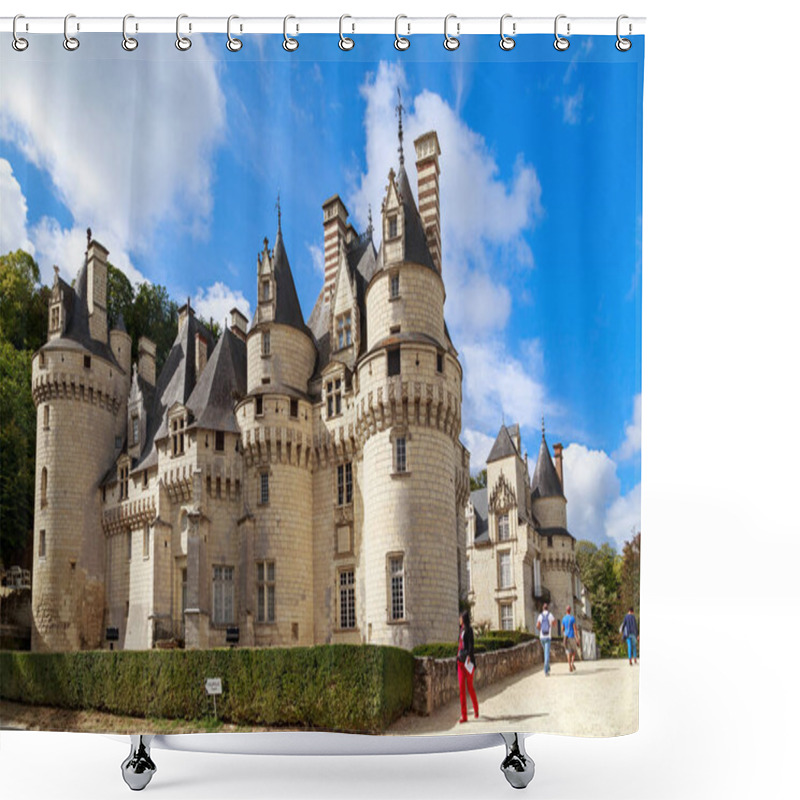 Personality  USSE, FRANCE - SEPTEMBER 7, 2019: Usse Castle Is A Medieval Building (15th Century) Located In The Loire Valley. Shower Curtains