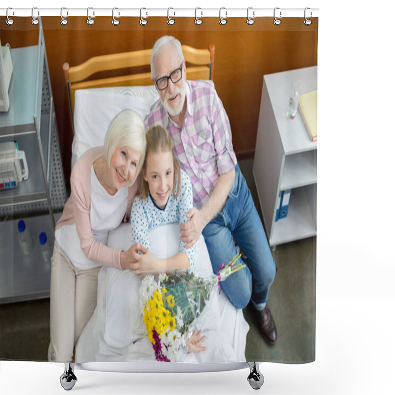 Personality  Grandparents With Child In Hospital  Shower Curtains