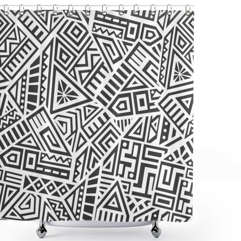 Personality  Aztec Vector Seamless Pattern Shower Curtains