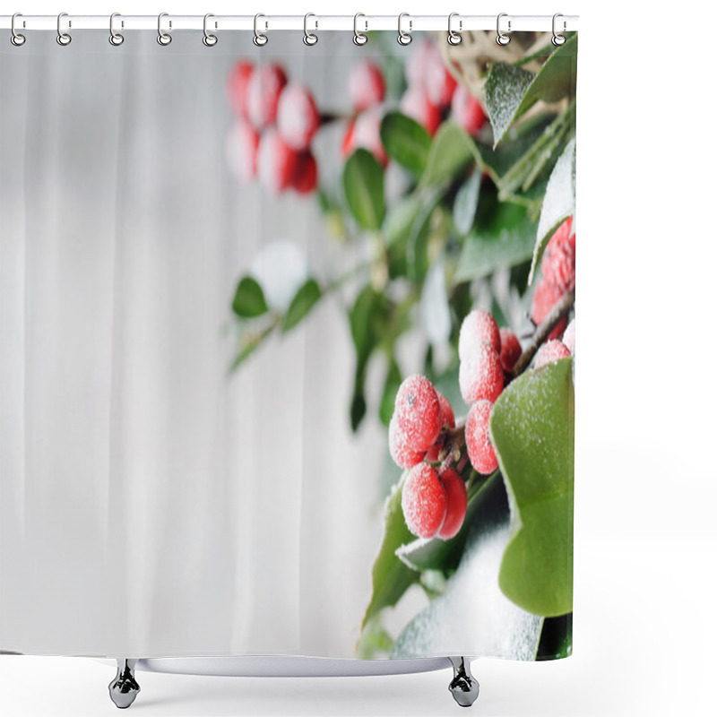 Personality  Christmas Background Shower Curtains