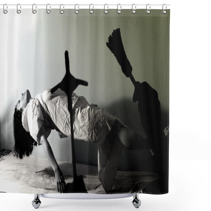 Personality  Exorcism And Levitation Shower Curtains