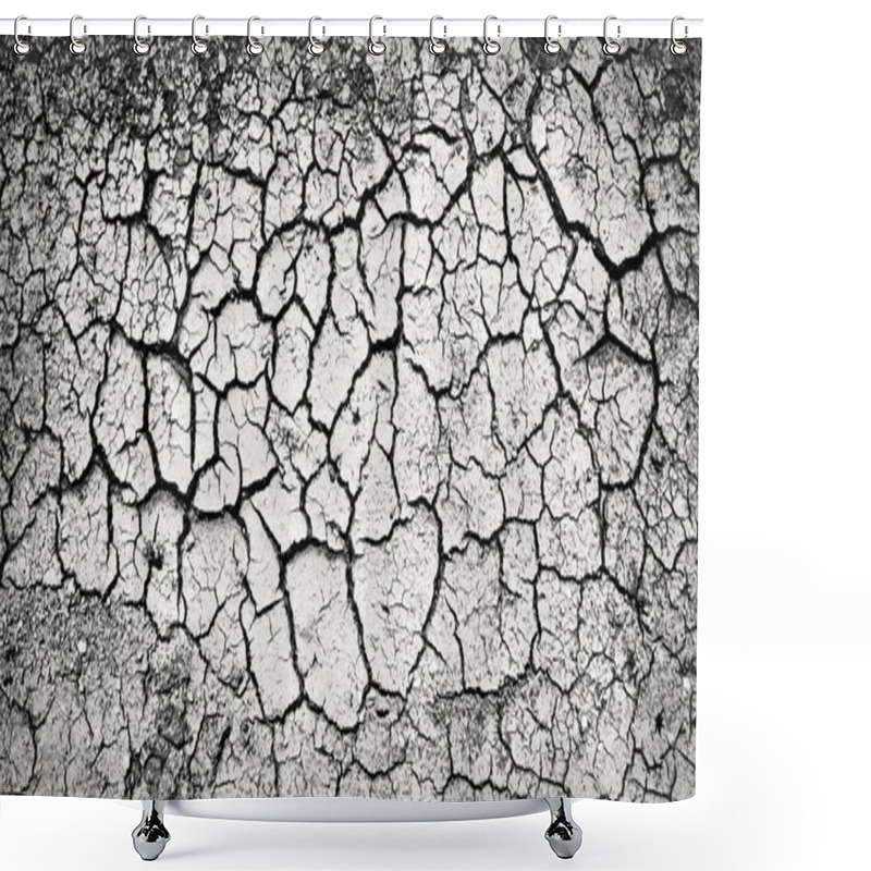 Personality  Cracked Ground Shower Curtains