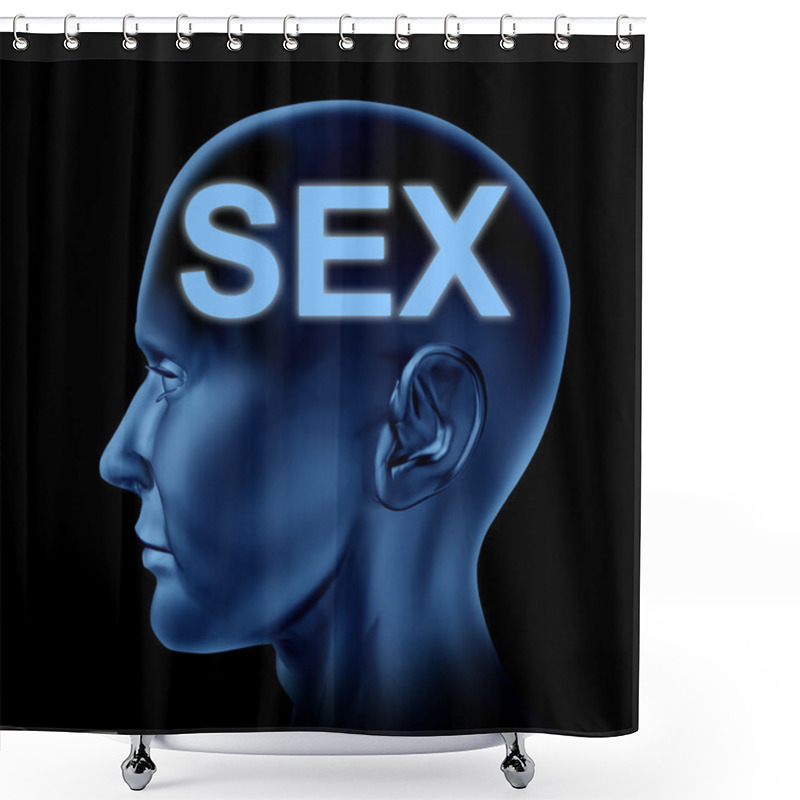 Personality  Sexual Brain Shower Curtains