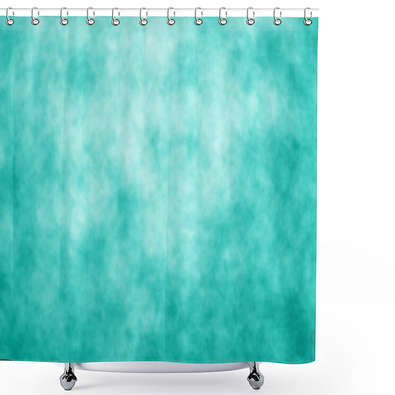 Personality  Teal Turquoise And Aqua Background Pattern Shower Curtains