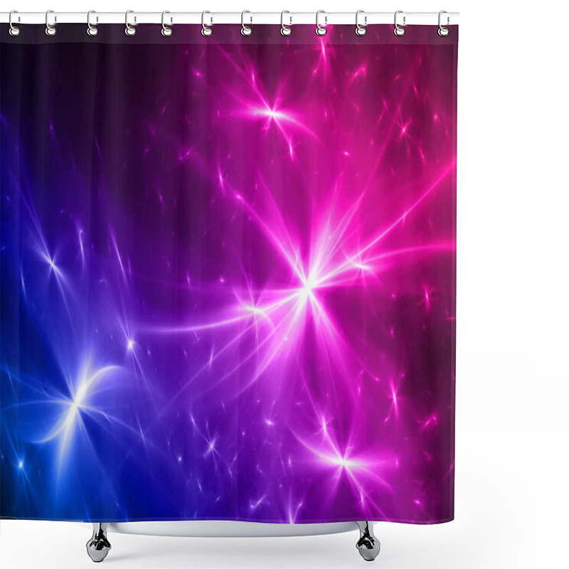 Personality  Abstract Outer Space Background Shower Curtains