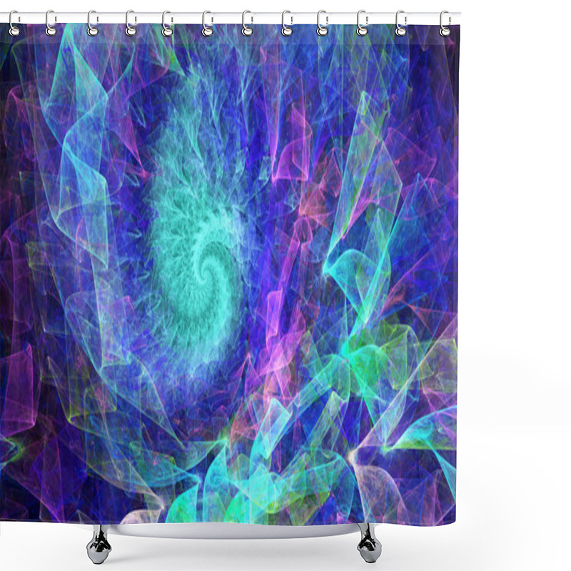 Personality  Time Spiral. Kaleidoscope Of Consciousness. Shower Curtains