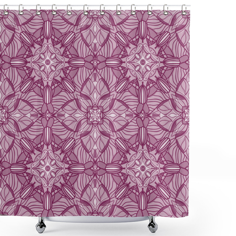 Personality  Pattern With Decorative Symmetric Ornament Shower Curtains