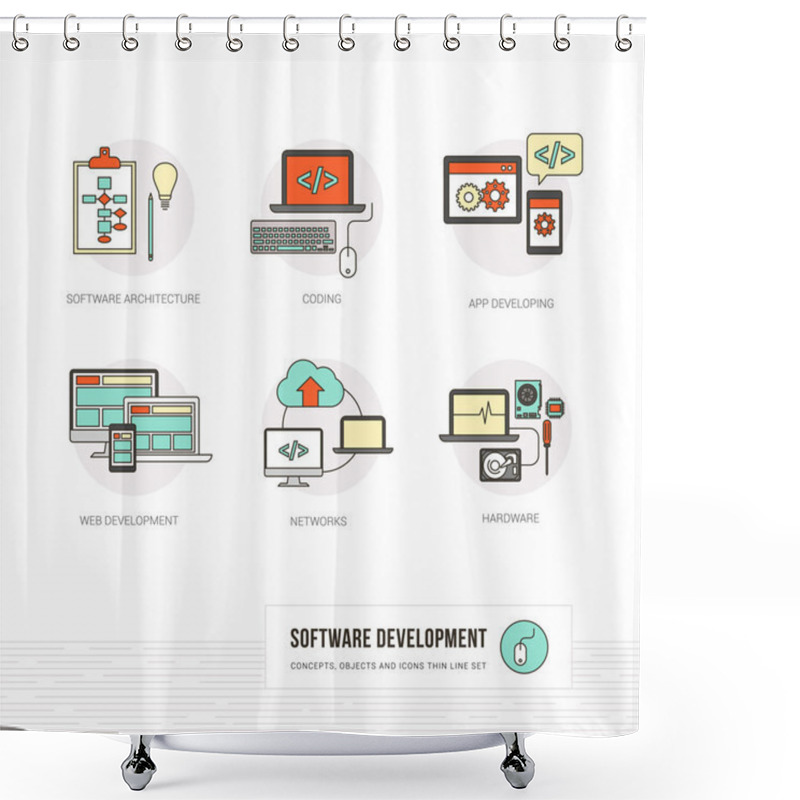 Personality  Web And Software Developer Shower Curtains