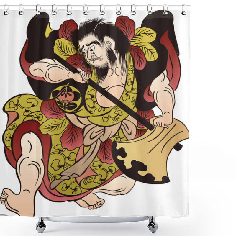 Personality  Ukiyoe Kabuki Actor 50 Shower Curtains