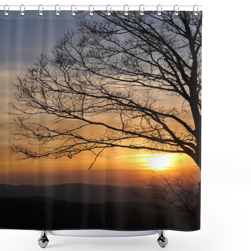 Personality  Sunset Landscape Shower Curtains