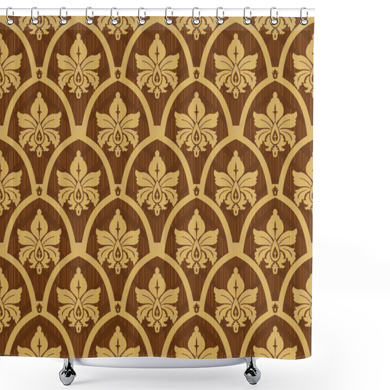 Personality  Classic Damask Pattern Shower Curtains