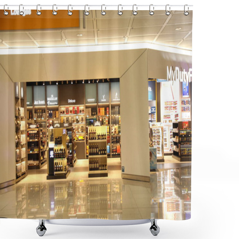 Personality  Duty Free Shop Airport Interior Shower Curtains