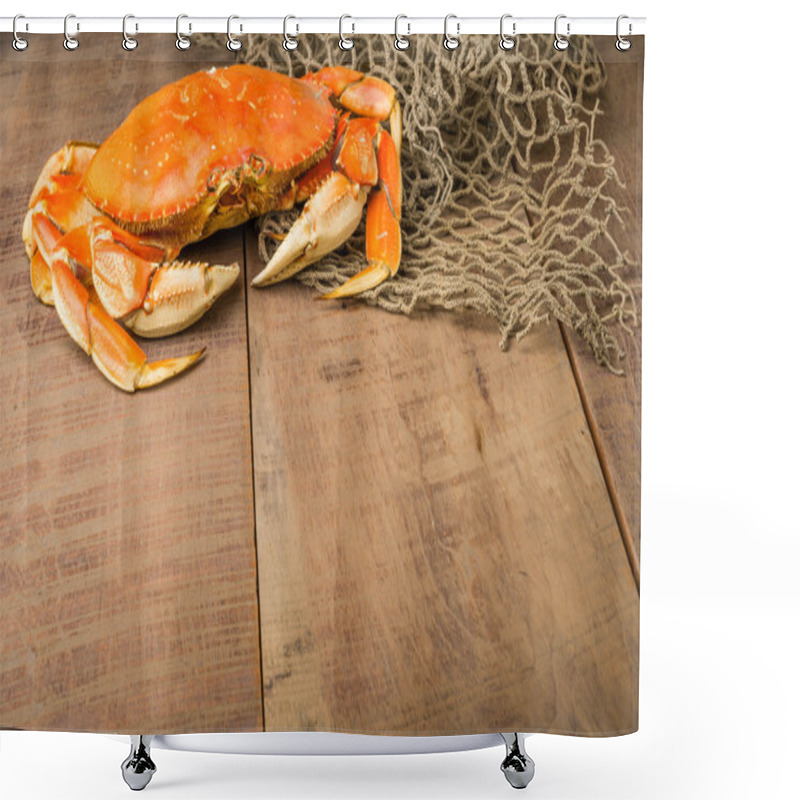 Personality  Dungeness Crab Ready To Cook Shower Curtains