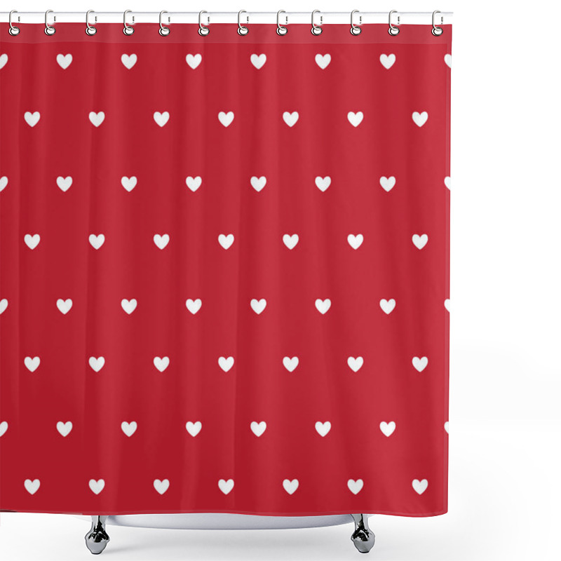 Personality  Valentine`s Day Card, Hearts Shower Curtains