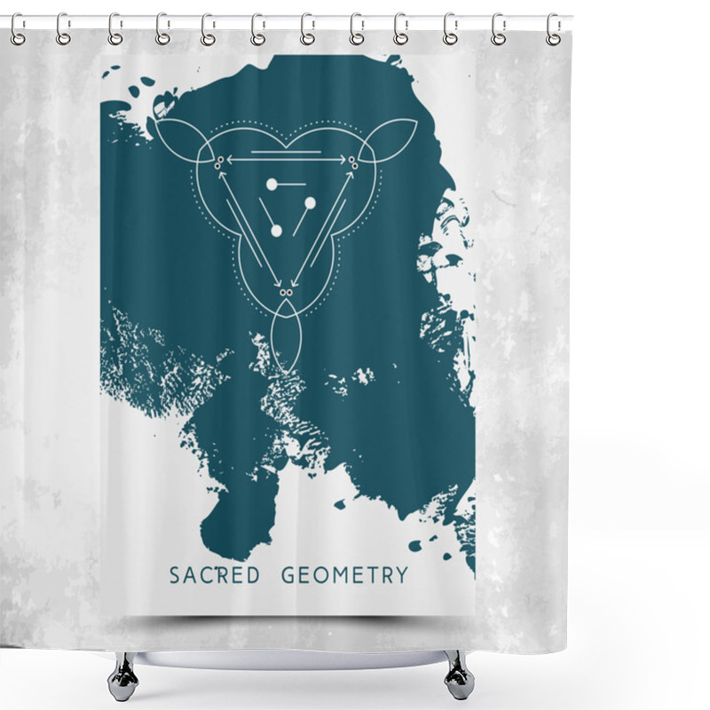 Personality  Vector Illustration Of A Mystic Sign Shower Curtains