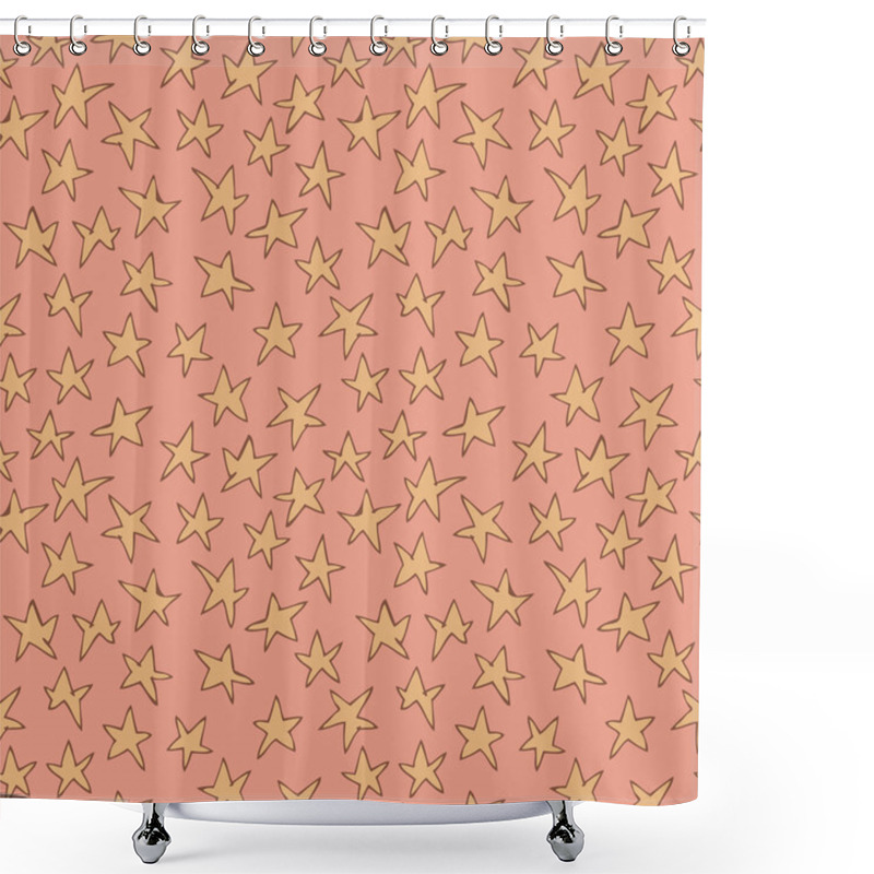 Personality  Stars Seamless Pattern Shower Curtains