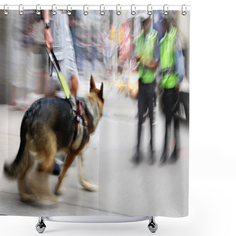 Personality  Guide Dog Is Helping Bilnd People Shower Curtains