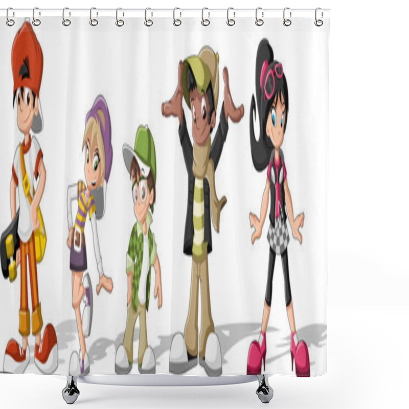 Personality  Cool Teenagers. Shower Curtains