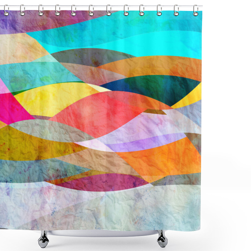 Personality  Abstract Background Shower Curtains